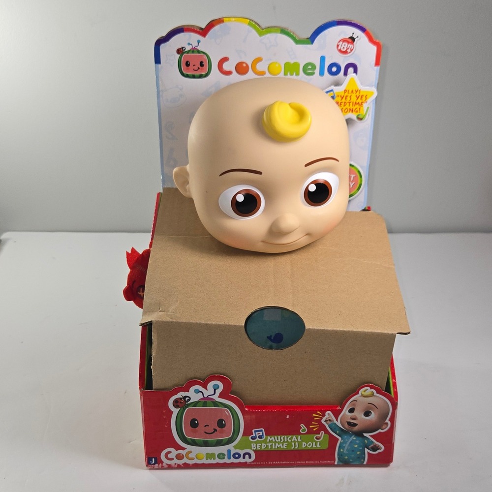Cocomelon Musical Bedtime JJ Doll Interactive Learning Toy Sing Along